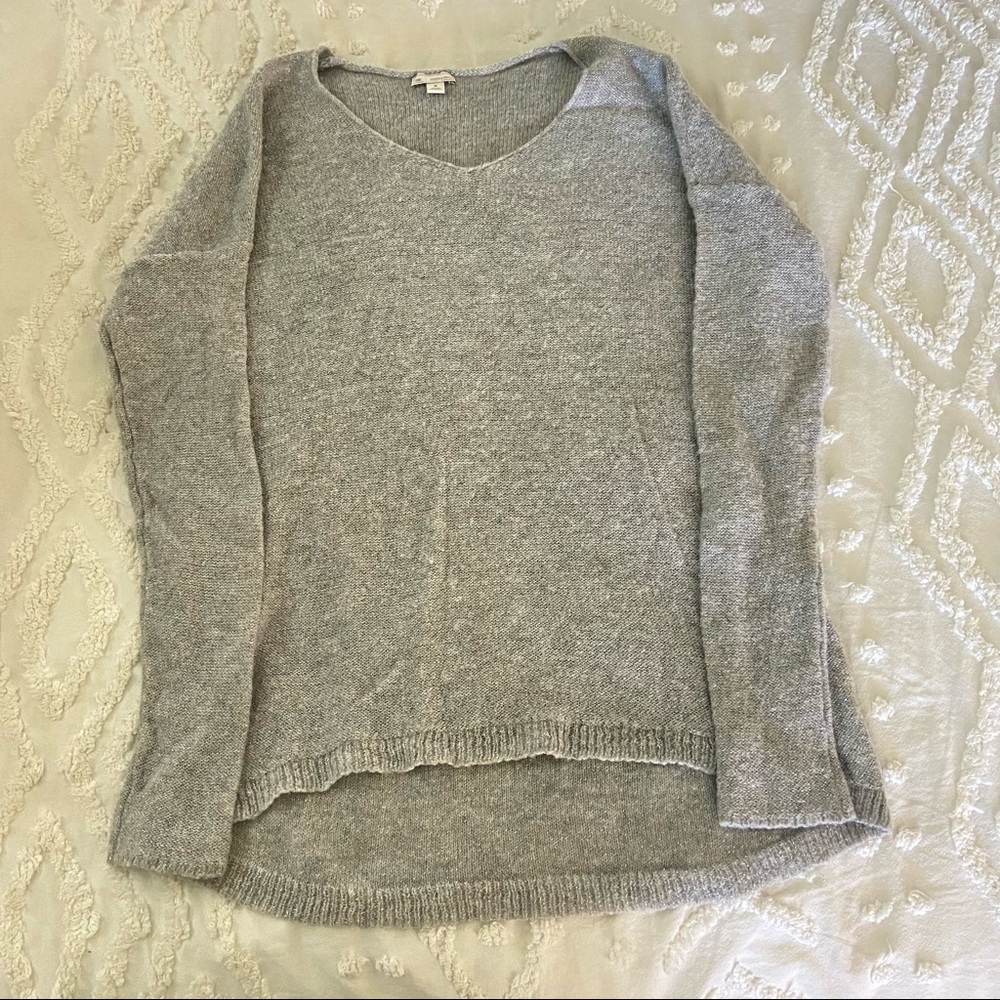 Gray gap sparkly sweater